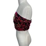 L'ATISTE  by Amy Sequin Tube Top Strapless Black Pink Glitter‎ Party Crop Top Med Photo 7