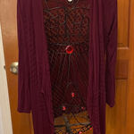 🐟🐟🐟BOGOHO 🐟🐟🐟Women's Burgundy Sweater Cardigan Photo 0