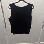 Lands' End Classic Black Silk Tank Blouse Photo 4