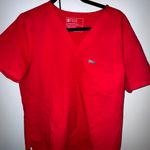 FIGS Red Fig scrub Top Photo 0