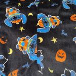 Disney  Stitch Pajama Pants Womens Medium Lounge Jogger PJ Black Halloween Photo 6