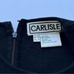 Carlisle  Black Wool Classic Sleeveless Knee Dress with Pockets Size 10 Photo 2