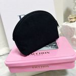 Valentino Garavani Authentic Rare Vintage Mini V Logo Cosmetic Bag / Pouch Photo 10