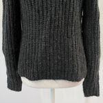 Leith New Chunky Knit Mock Neck Sweater Pullover Black Multicolor Speckle Photo 6