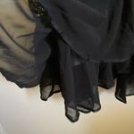 Adelyn Rae New Nola White with Black Embroidered Floral Woven Frill Dress #MBG Photo 7