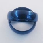 New blue tone stainless steel‎ ring size 6 Photo 4