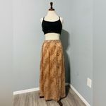 ZARA New Gold High Waist Christmas Long Sequin Skirt Size L A-Line Silhouette Photo 11