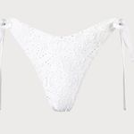 Berlook Textured Tie Bikini Bottom ONLY 69 White Photo 7
