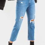 Levi's 501 Crop Straight Jeans Distressed Photo 0