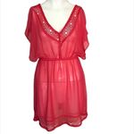 Arizona Jeans ✨  Pink Sheer👙 Cover Up Lace Trim✨ Photo 2