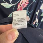 Yumi Kim Anthropologie Renata 100% Silk Wrap Floral Dress Medium Navy Blue Pink Photo 9
