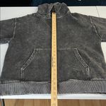 Aritzia Golden TNA Loungewear Casual Charcoal Acid Wash Zip-Up Hoodie Size 2 Photo 15