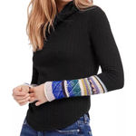 Free People Long Sleeve Mixed-Up Cuff Sweater Size Medium Photo 0