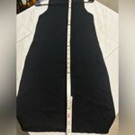 Anthropologie Ribbed stretch tank black dress with side slits size small Photo 4