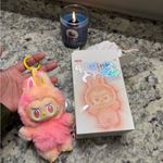Popmart Labubu Big Into Energy BIE Plushie Keychain Keyring “Loyalty” Pink Photo 1