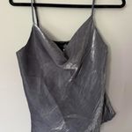 Anthropologie Metallic cowl neck top Photo 3