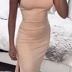 NWOT Light Peach Sexy Dress Size M Photo 0