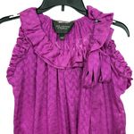 St. John ‎ Couture silk ruffle blouse tank top L Photo 2