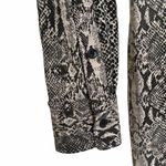 Norma Kamali Snake Print Buttoned Sheath Shirt Dress Photo 6