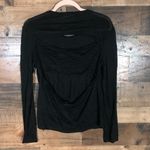 ALC Frank A.L.C. Black linen open back top‎ designer Photo 6