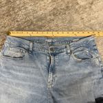 Old Navy Boyfriend Mid Rise Light Wash Distressed Straight Jeans Tall Photo 4