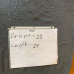 Banana Republic  V-Neck Sweater Large Grey with Sporty White Stripes Lightweight Photo 3