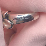 ANN KING Whiskey Topaz Floral 18k Yellow Gold 925 Sterling Silver Ring Photo 11