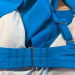 Shade & Shore  Women's Teal Blue Ruffle Bralette Bikini Top - Size 36DD - NWT Photo 8