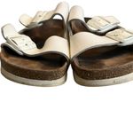 Birkenstock  White Leather Arizona Sandals, Sz EU 40 Photo 11