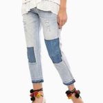 Desigual Exotic Olga Distressed Patchwork Blue Denim Jeans Size 26 Photo 0