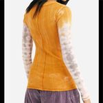 Free People We the free Big Sur Long Sleeve Amber Combo Shirt Photo 1