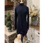 Lovers + Friends  Revolve Hip Tie Navy Blue Turtleneck Dress Long Sleeve  XL new Photo 7