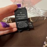 Style & Co Petite Brown Purple Floral Ruffle Short Sleeve V-Neck Top Size Medium Photo 4