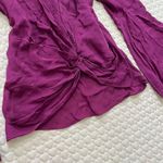 Cinq à Sept Cinq a Sept Monica Gathered Silk Blouse Top Size S Photo 6