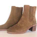 Madewell Autumn High Chelsea Suede Brown Leather Fall Women Boots 6.5 Photo 1