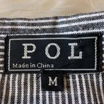 POL  striped embroidered button front shirt M Photo 3