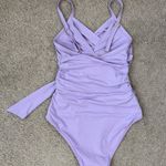 Hanky Panky Wrap One Piece Swimsuit Size XS Moon Crystal Purple Beach Paddle Photo 4
