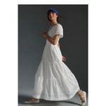Anthropologie The Somerset Collection Eyelet Edition White Maxi Dress size XL Photo 1