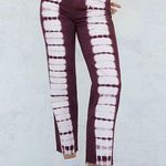 PacSun Eco Raspberry Tie Dye High Waisted Straight Leg Jeans Size 22 Purple Crop Photo 1
