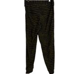 Johnny Was Allebra Metallic Tape Jogger Pants Womens Small Tiger Green Glitter Photo 1