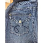 Motherhood Maternity New Oh Baby Capri Jeans Womens Med Dark Wash Over Belly Photo 5