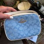 Coach Authentic Signature canvas/ smooth leather top zip Crossbody Photo 4