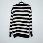 ZARA New Black & White Stripe Textured Sweater Size Large Photo 4