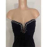 New. Sky black maxi dress with diamond cougar embellishments. XS. Retails $298 Black Photo 3