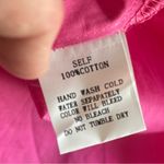 NWT PINCH Fuchsia Smocked Mini Dress Double Tie Spaghetti Straps, Medium Pink Photo 5