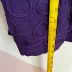 Catherines Purple Embroidered Zip Up Cardigan Sweater Classic Cottagecore 2x Photo 3