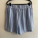 Lane Bryant  Shorts Women’s size 18/20 pull-on linen blend striped beach coastal Photo 3