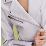 BLANK NYC Lavender faux leather Moto jacket XS NWT. Photo 1