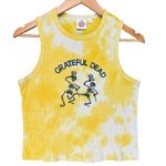 Grateful Dead Tie Dye Top Ribbed Tank Dancing Skeletons Festival XXL Photo 1