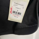 Blue Rain Elegant Black Ruffle Crop Top Size Small Emma Fluted dark romantic Photo 4